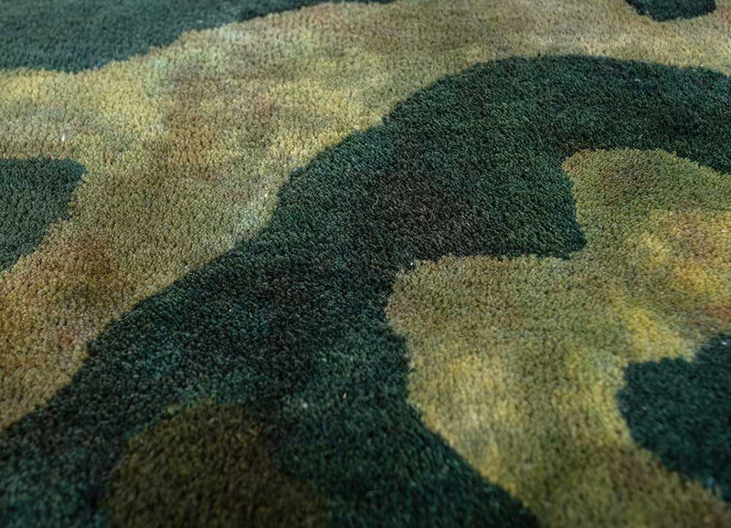 Wollteppich - 180 x 270 cm - grün