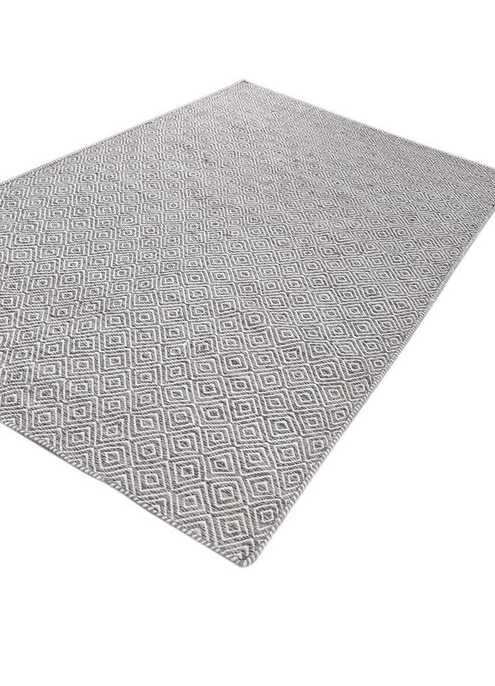 Wollteppich - 150 x 240 cm - grau