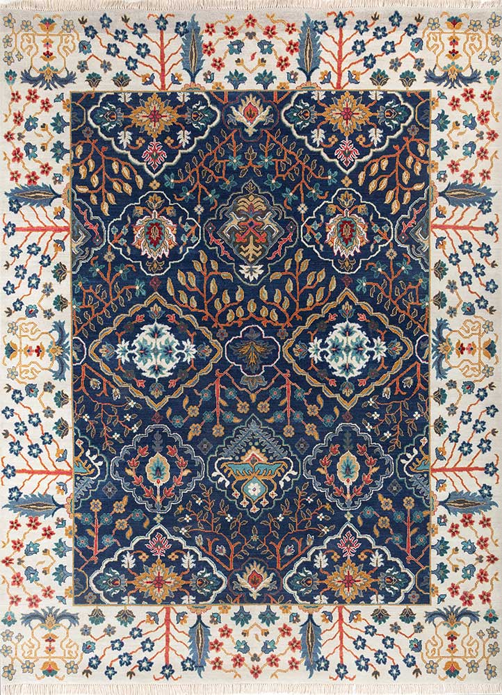 Wollteppich - 240 x 300 cm - blau
