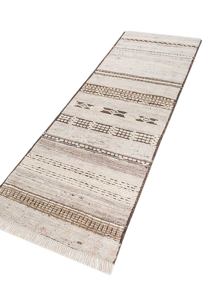 Läufer Woll - 75 x 240 cm - creme