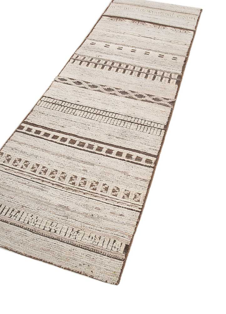 Läufer Woll - 75 x 240 cm - creme