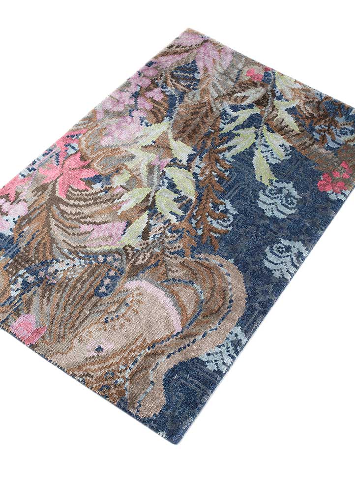 Designer Teppich - 60 x 90 cm - mehrfarbig