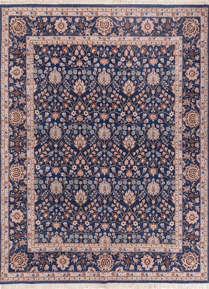 Wollteppich - 240 x 300 cm - blau