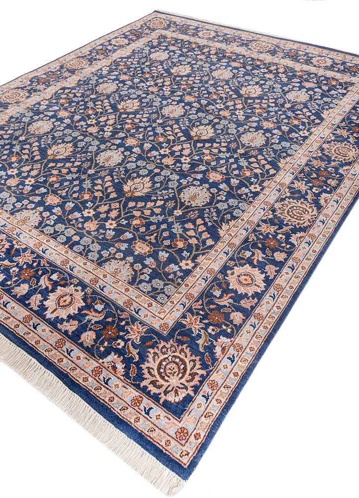 Wollteppich - 240 x 300 cm - blau