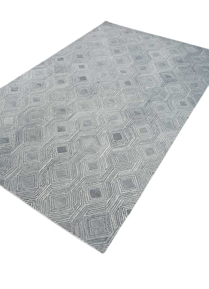 Wollteppich - 150 x 240 cm - hellgrau