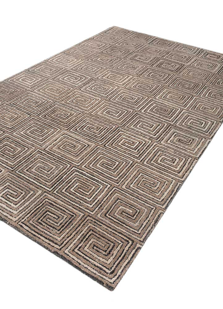 Wollteppich - 150 x 240 cm - braun