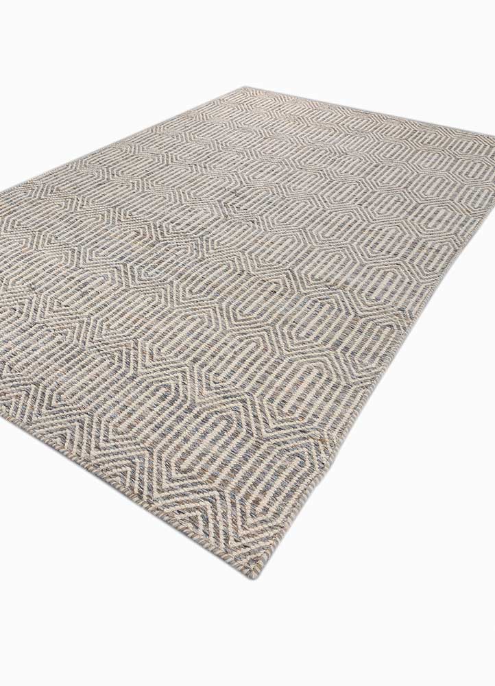 Wollteppich - 180 x 270 cm - hellgrau