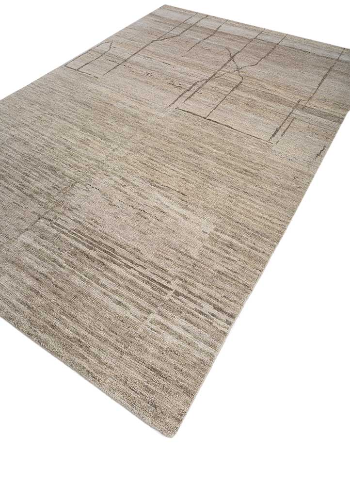 Wollteppich - 180 x 270 cm - creme
