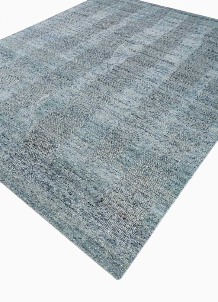 Wollteppich - 240 x 300 cm - blau