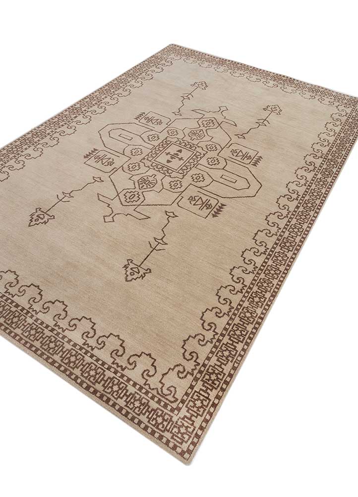 Wollteppich - 180 x 270 cm - beige