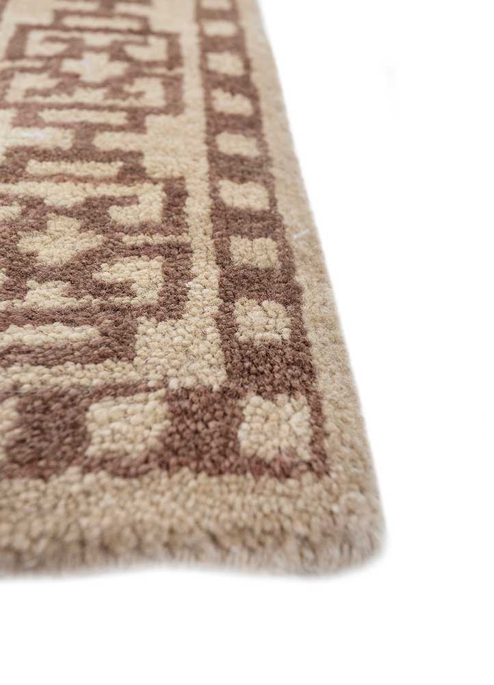 Wollteppich - 180 x 270 cm - beige