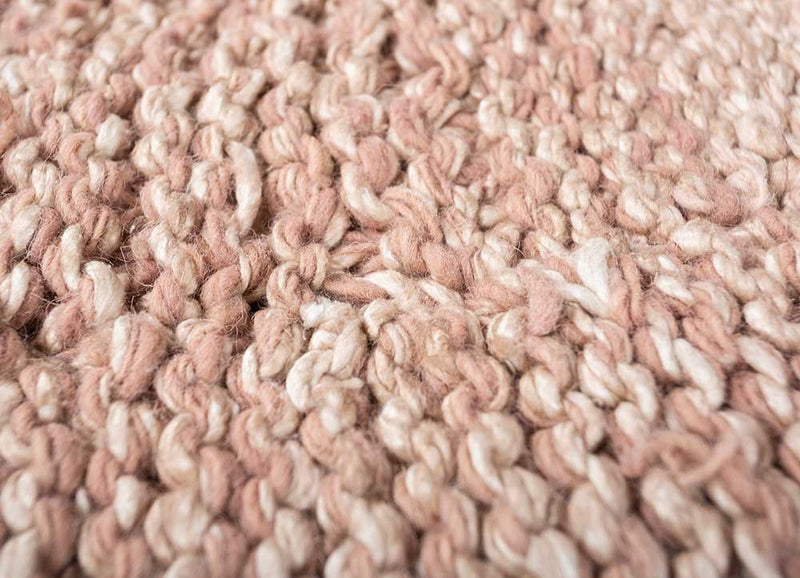 Wollteppich - 90 x 150 cm - beige
