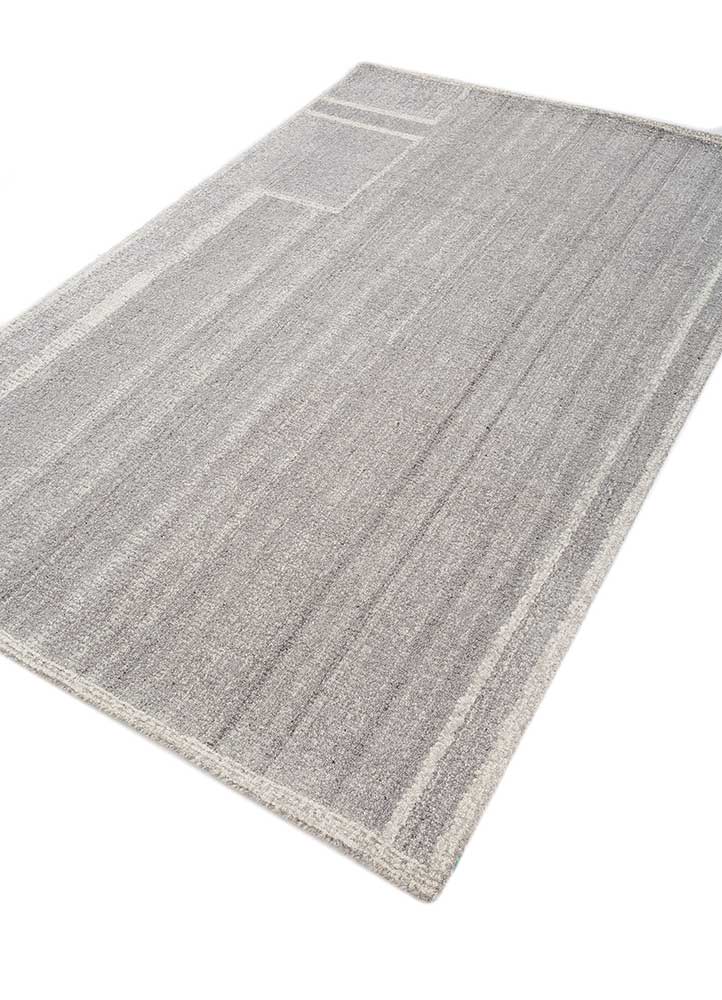 Wollteppich - 150 x 240 cm - hellgrau