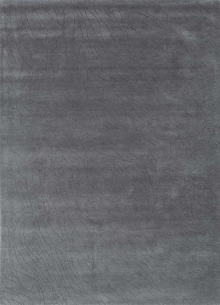 Wollteppich - 165 x 233 cm - dunkelgrau