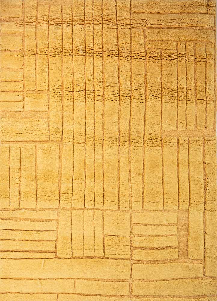 Wollteppich - 240 x 300 cm - gold