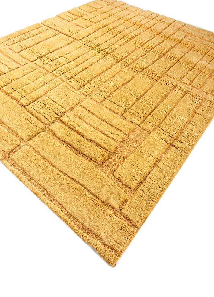 Wollteppich - 240 x 300 cm - gold