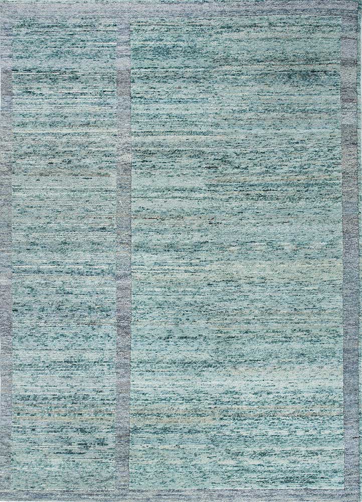 Wollteppich - 170 x 240 cm - blau