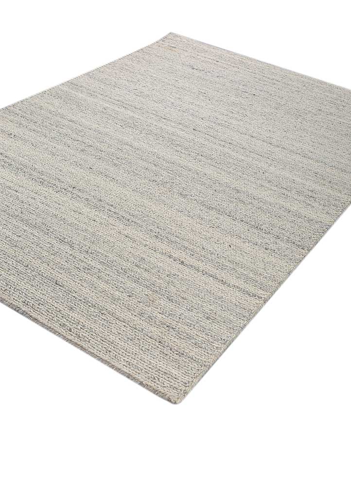 Wollteppich - 120 x 180 cm - silber