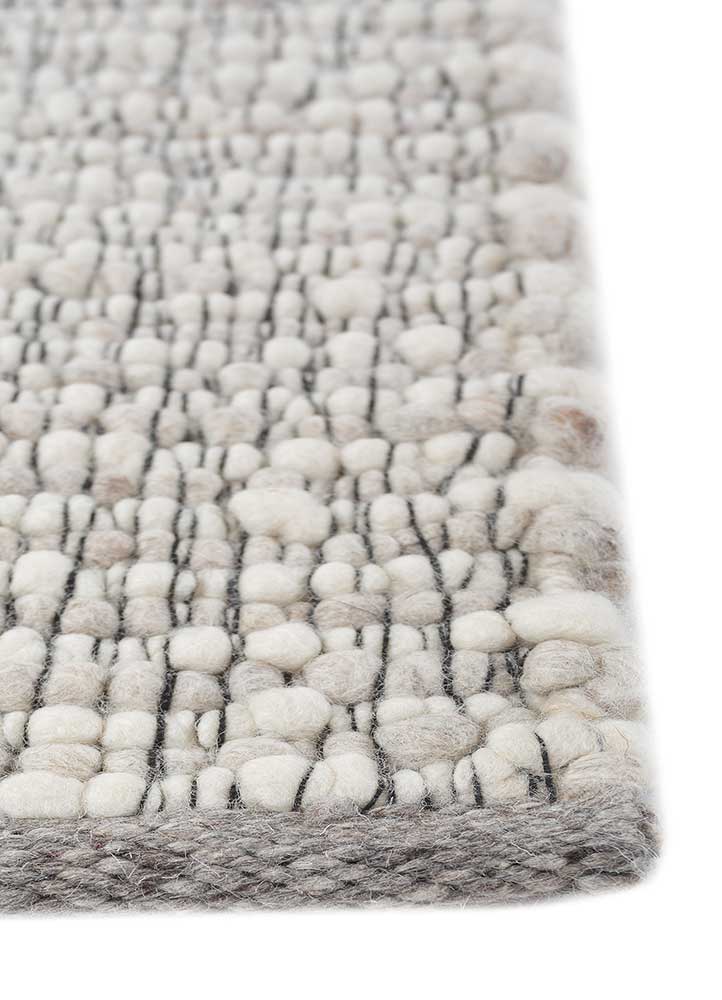Wollteppich - 170 x 240 cm - creme