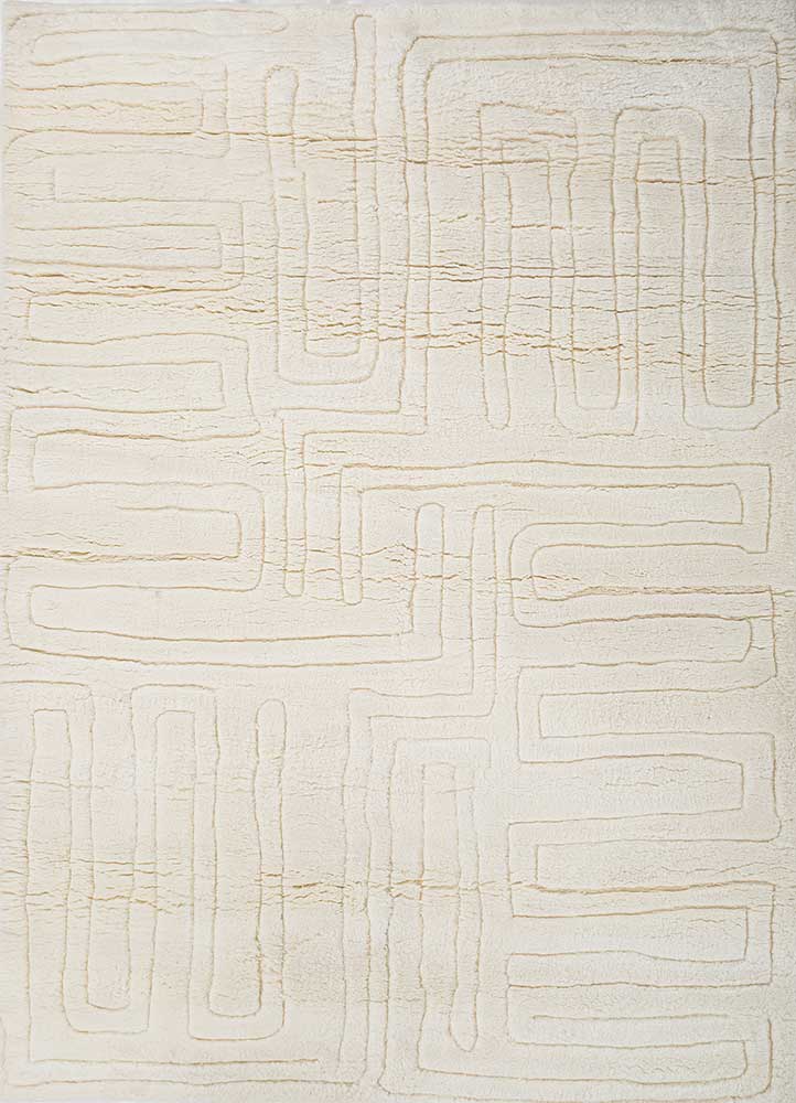 Wollteppich - 150 x 240 cm - creme