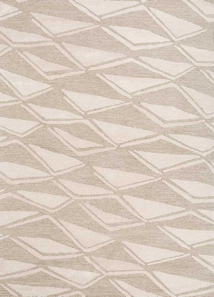 Wollteppich - 180 x 270 cm - hellbeige
