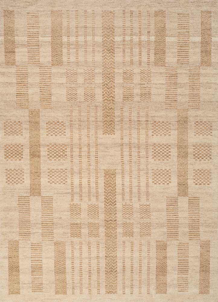 Wollteppich - 180 x 270 cm - gold
