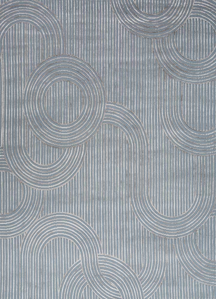 Wollteppich - 240 x 300 cm - grau