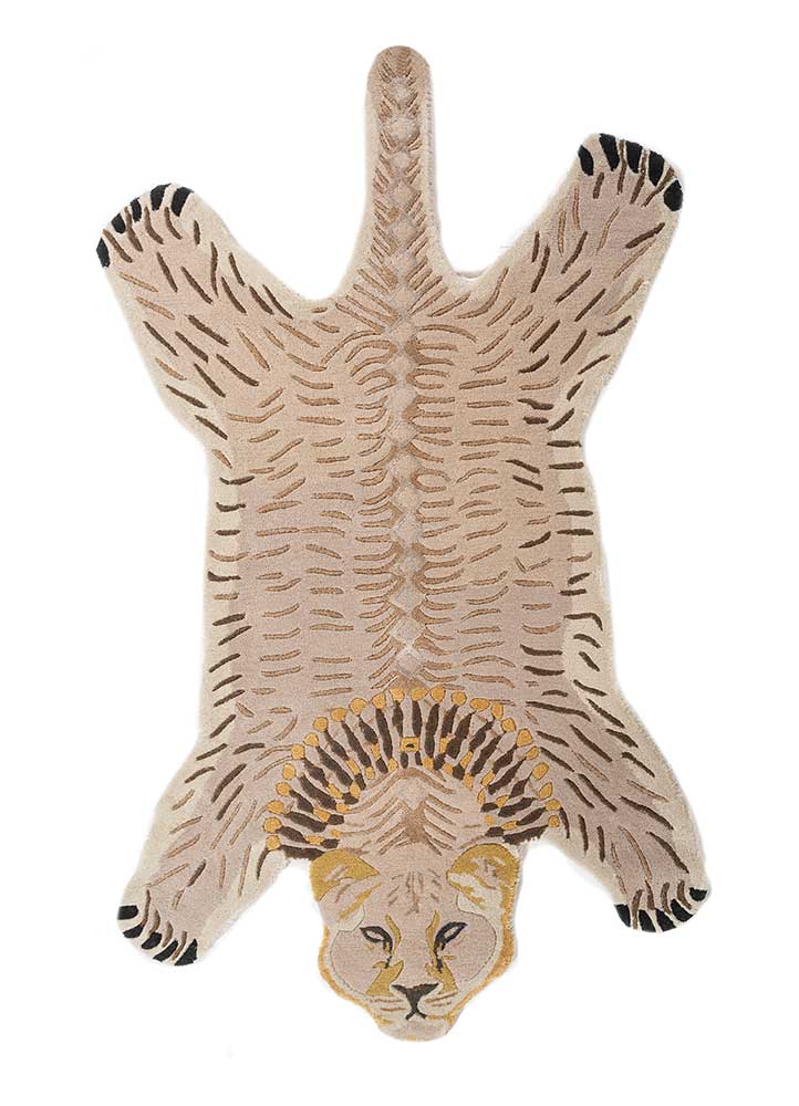 Kinderteppich sonderform  - 90 x 153 cm - creme