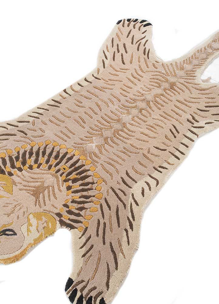 Kinderteppich sonderform  - 90 x 153 cm - creme