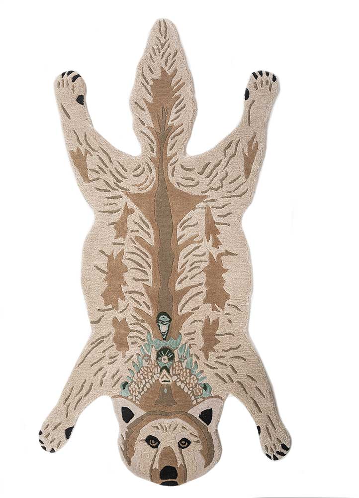 Kinderteppich sonderform  - 90 x 155 cm - beige