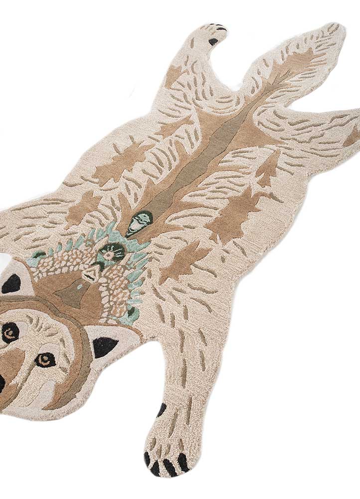 Kinderteppich sonderform  - 90 x 155 cm - beige
