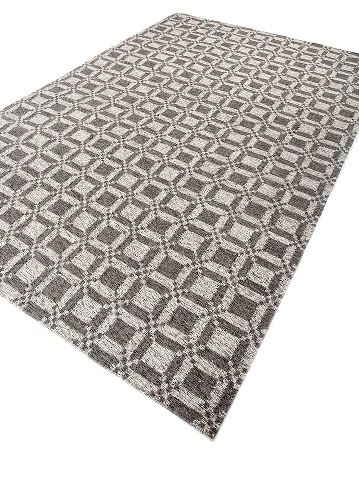 Wollteppich - 180 x 270 cm - grau