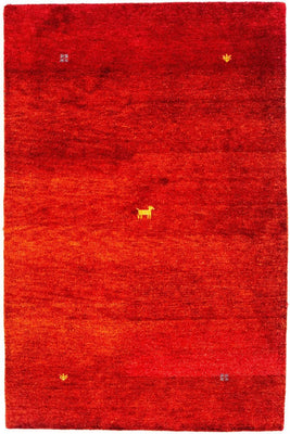 Gabbeh Teppich - Indus 176 x 118 cm - rot