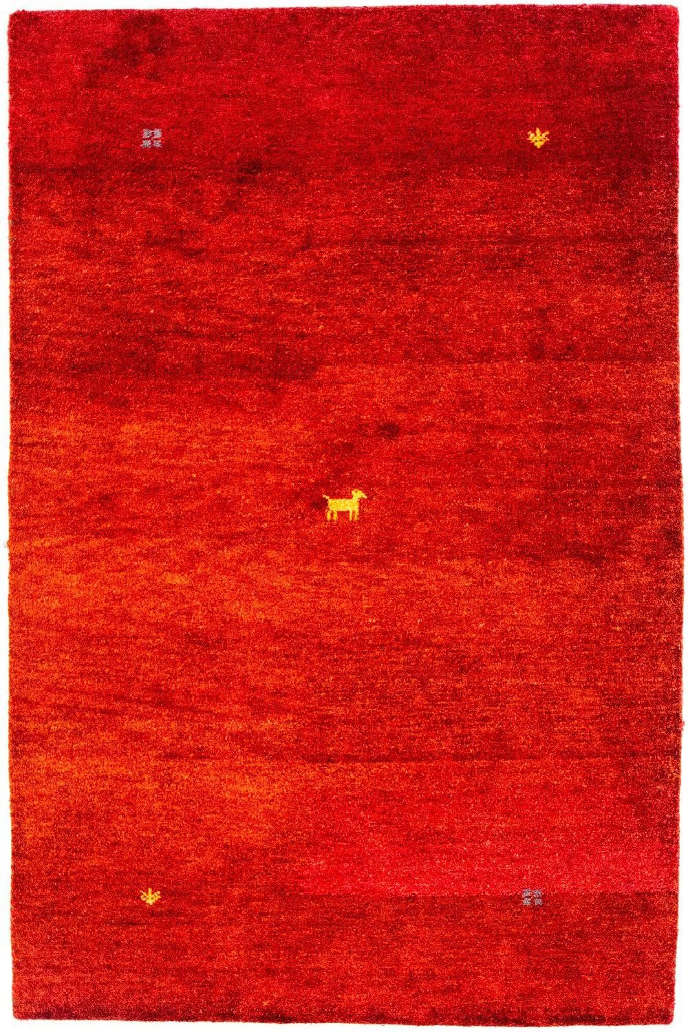 Gabbeh Teppich - Indus 176 x 118 cm - rot
