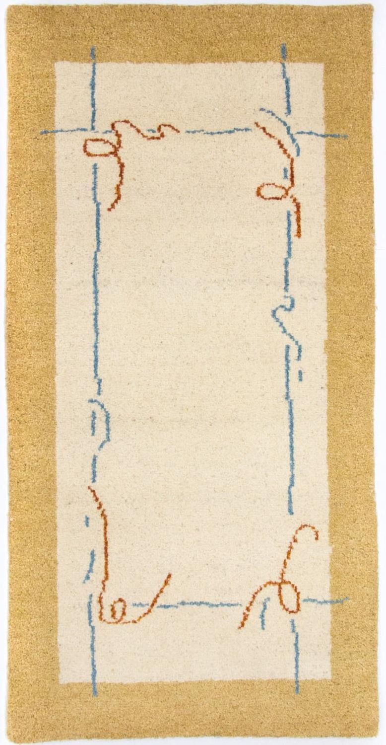 Gabbeh Teppich - Indus 140 x 70 cm - beige