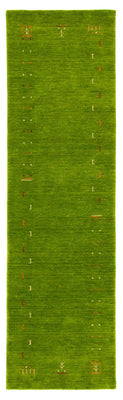 Gabbeh Teppich - Indus 240 x 80 cm - grün