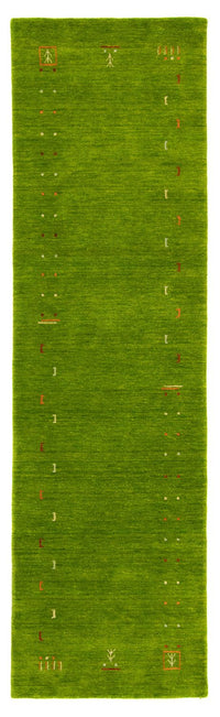 Gabbeh Teppich - Indus 240 x 80 cm - grün