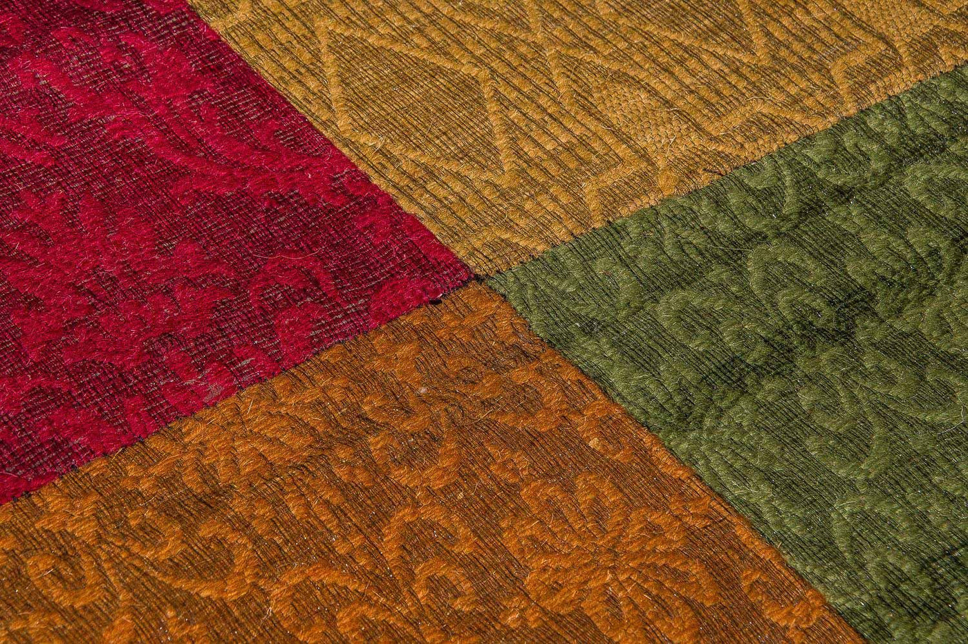 Patchwork Teppich 340 x 240 cm Wohnzimmer Teppich