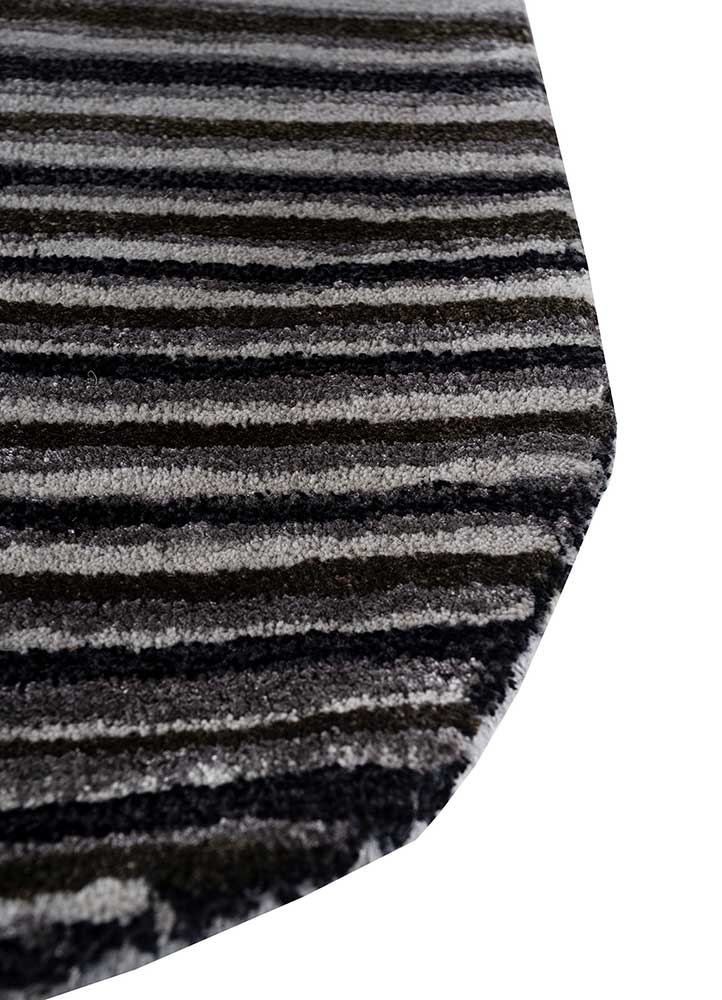 Wollteppich sonderform  - 55 x 152 cm - anthrazit