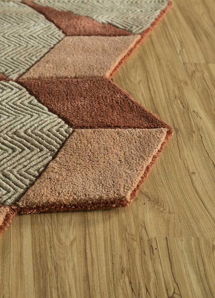 Wollteppich sonderform  - 140 x 195 cm - minzgrün