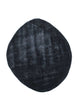 Designer Teppich sonderform  - 140 x 122 cm - anthrazit