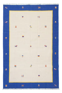 Kelim Teppich - Trendy 300 x 200 cm - beige