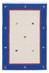 Kelim Teppich - Trendy 180 x 120 cm - beige