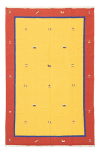 Kelim Teppich - Trendy 300 x 200 cm - gelb