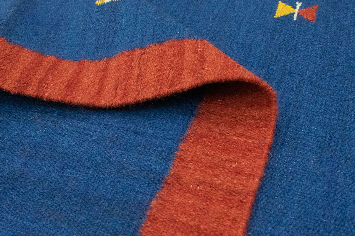 Kelim Teppich - Trendy 180 x 120 cm - blau