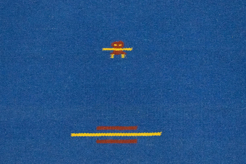 Kelim Teppich - Trendy 180 x 120 cm - blau