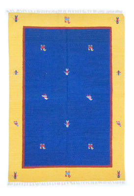 Kelim Teppich - Trendy 200 x 140 cm - blau