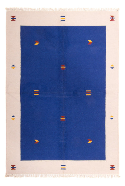 Kelim Modern Teppich 170x240cm - dunkelblau
