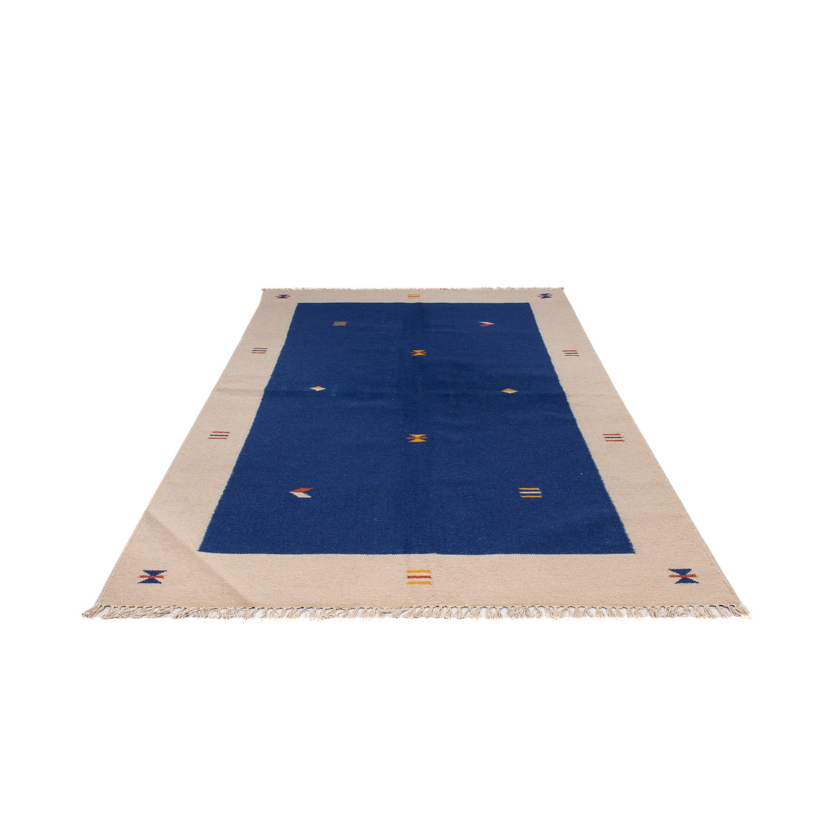 Kelim Teppich - Trendy 240 x 170 cm - dunkelblau