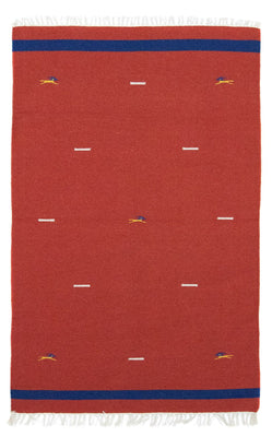 Kelim Teppich - Trendy 180 x 120 cm - rot